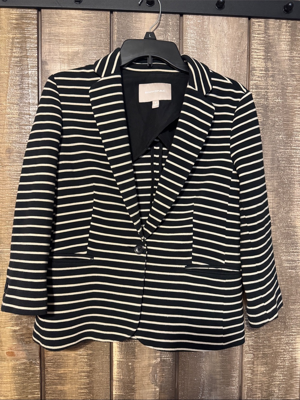 Banana Republic striped blazer